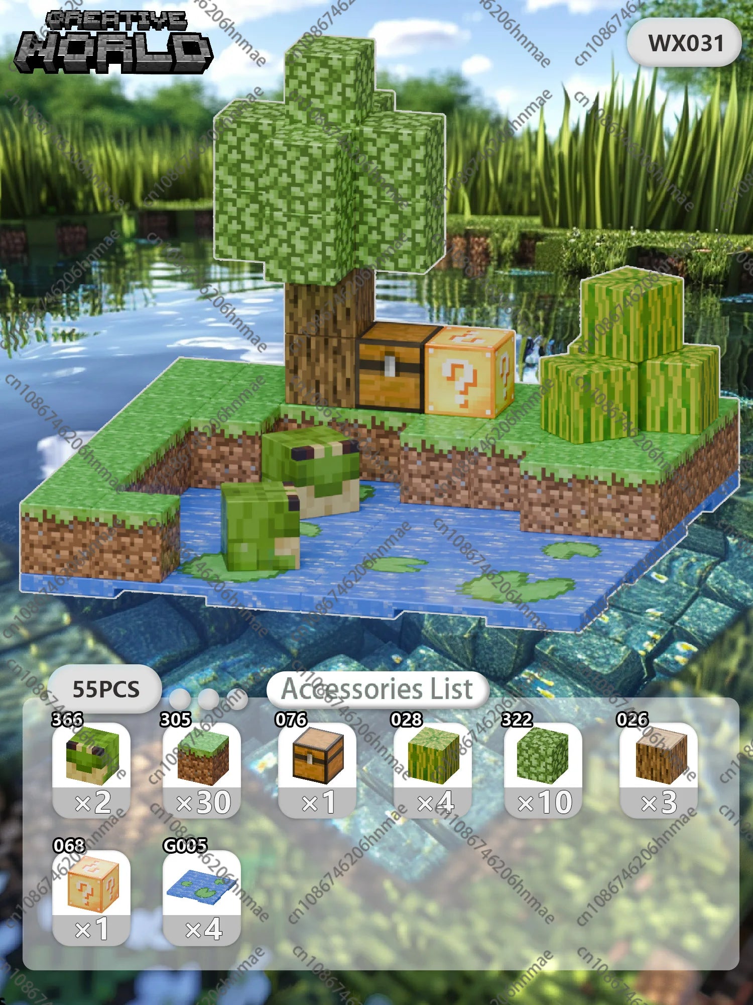 Magnetic Building Blocks Mine World Magnet Cube Set for Boy Girl Kid Age 3+ DIY Pixel style Model Base plate STEM Toy Baseplate