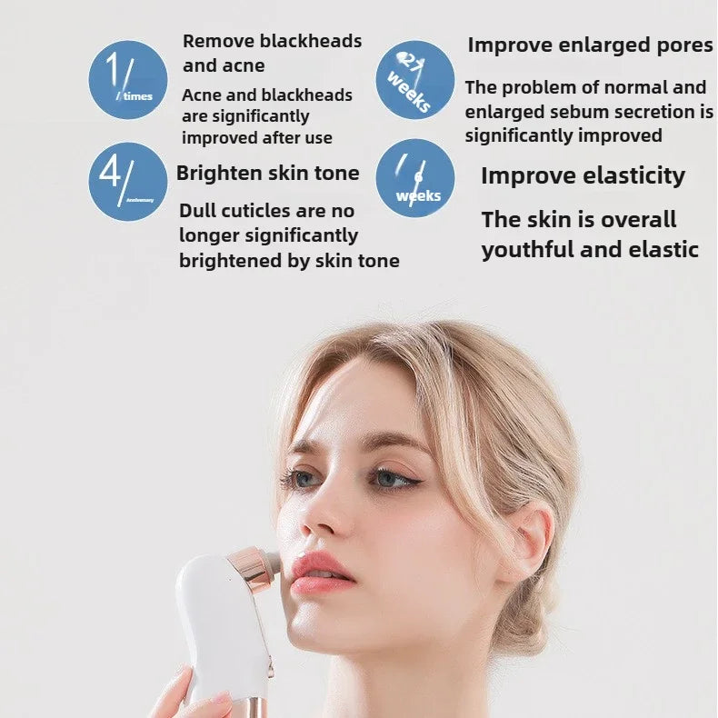 Blackhead Remover Pore Vacuum Face Cleaner Electric Pimple Acne Removal USB Rechargeable Water Cycle Black Dot Remover