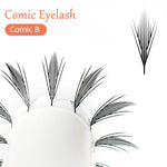 DIYDAY Comic Spire Eyelash Extension Premade Manga False Eyelashes Super Soft Light Feather-Feeling Anime Lashes for Makeup Tool