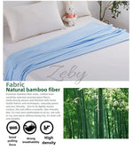 100% Bamboo Fiber Air Condition Quilt Thin Diamond Grid Lightweight Breathable Summer Blanket Soft Skin-friendly Summer Duvet