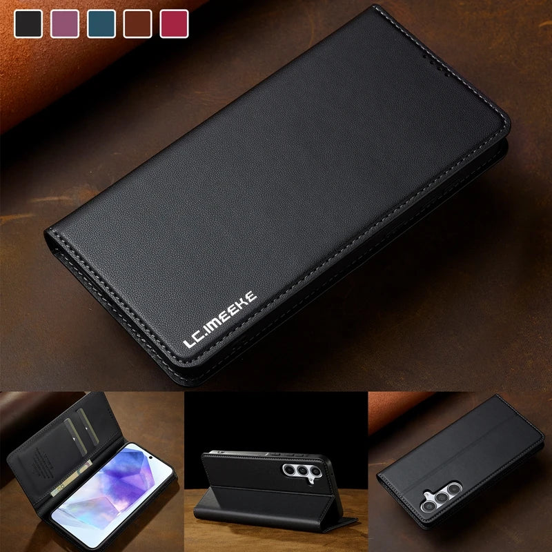 A56 5G SM-A566B Magnet Case For Samsung Galaxy A56 Case on for Funda Samsung A 56 SM-A566E A566V Leather Flip Stand Phone Cover