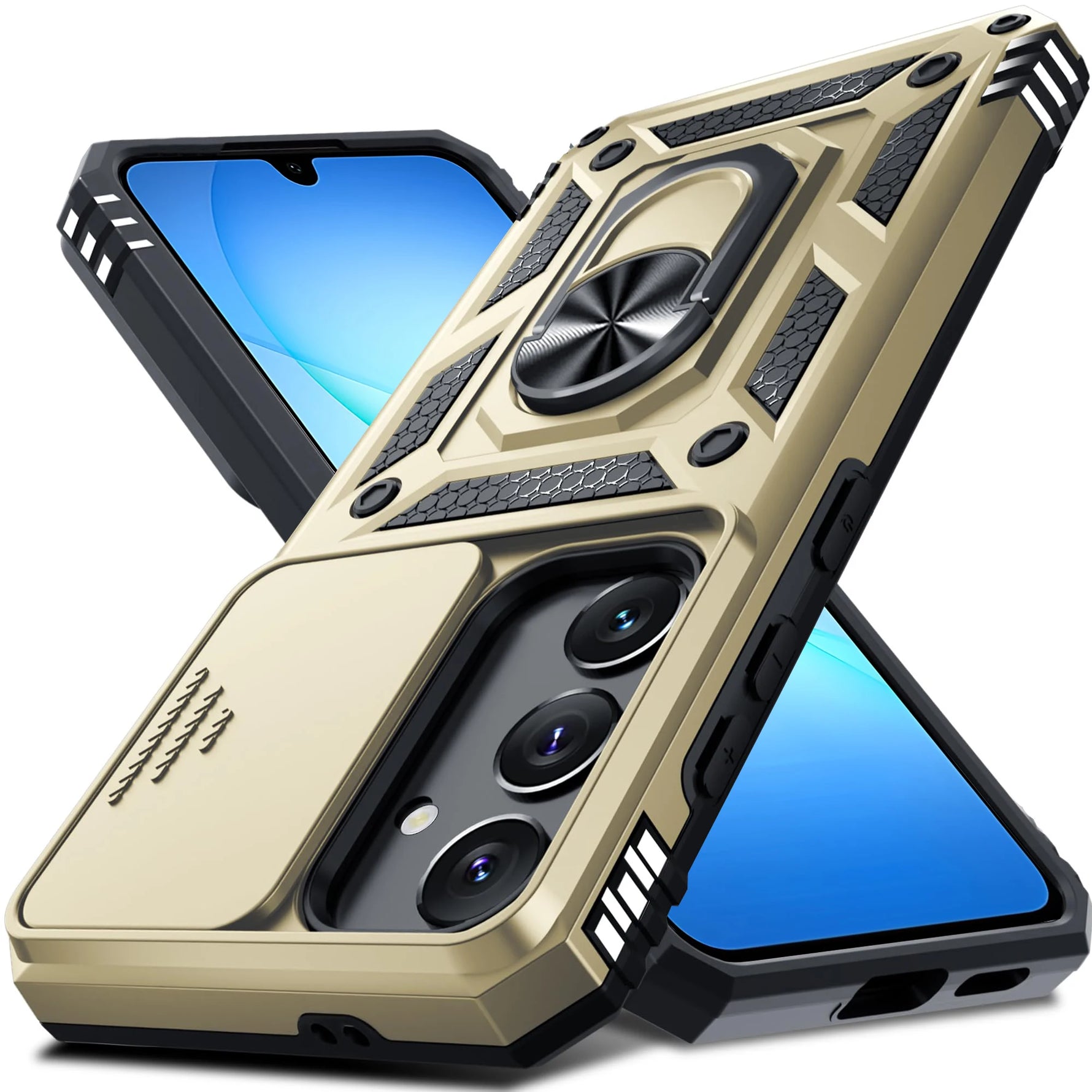 Case For Samsung Galaxy S25 S24 S23  Ultra Plus  FE A17 A36 A56 A55 A35 5G Military-Grade Protection Phone Slide Camera Cover