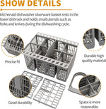 Detachable Dishwasher Cutlery Basket Portable Tableware Fork Spoon Cutlery Storage Kitchen Multifunctional Dishwashing Tools ﻿