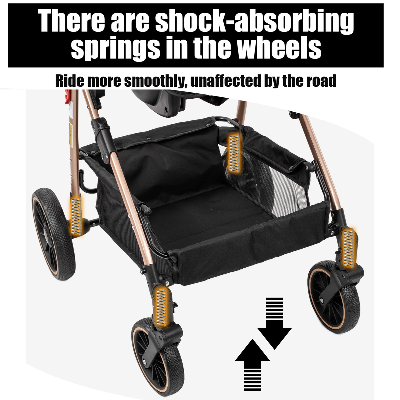 Baby Carriage Light Stroller Baby Stroller 3 in1 Foldable pushchair high quality prams Lie Flat Baby Stroller adjustable seat