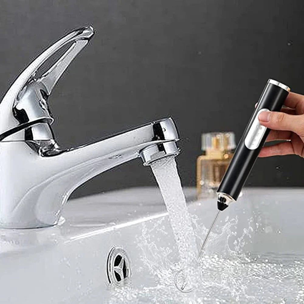 TINSOL Mini Portable Blender Electric Milk Frother Handheld Egg Beater USB Rechargeable Coffee Frother Kitchen Mixer