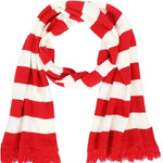 Winter Red White Striped Scarf Unisex Christmas Snowman Knit Warm Adult Children Holiday Costume Party Matching Scarves Items