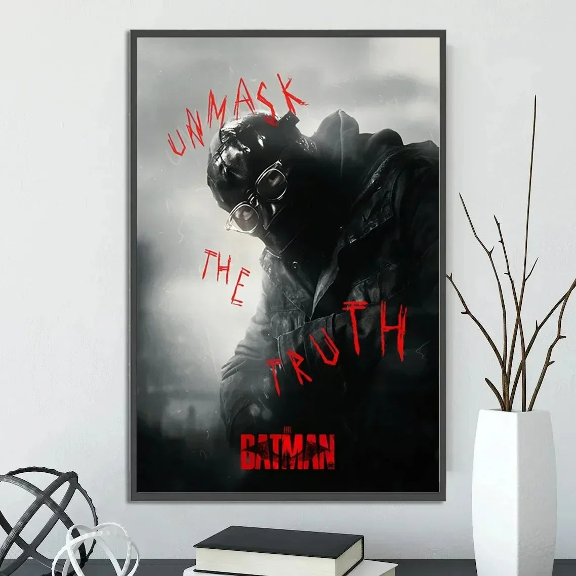 Batman Movie Posters Figures Home Decoration Canvas Painting Wall Art Bedroom Cartoons Decor