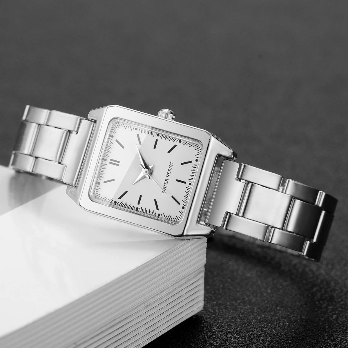 1/2PCS Fashion Square Dial Women Watches Ladies Quartz Wristwatches Girls Clock Reloj Mujer（Without Box）