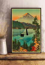 Digital Cats Cute Poster Kraft Paper Prints Modern DIY Funny Cartoon Room Painting Prints Art Picture Posters Living Room Decor