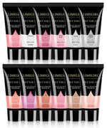 LIMEGIRL 30ml Nail Extension Gel Glitter Soak Off Nail Acrylic Crystal Build Poly UV Gel for Nails Quick Extension Manicure Glue