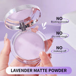 Waterproof Violet Cream powder Natural Stick Facial Long term Oil Control Easy Apply Makeup Powder Cosmetics
