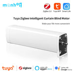 Smart Tuya Wifi/Zigbee Electric Curtain Shutter Motor with RF Remote 22.5CM Size APP Control Alexa Google Assistant SmartThings