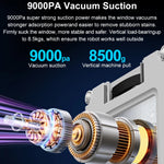 Window Cleaning Robot ABIR WD9, 4-Way Water Spray,Floating Scraping Tech, Laser Sensor,9000PA Vacuum Suction, Smart Memory