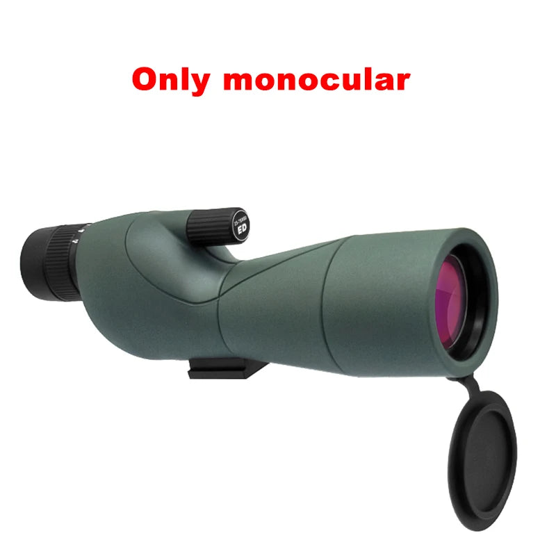 25-75x60 Zoom Spotting Scope ED Lens Powerful Monocular Bak4 Prism Telescope For Outdoor Camping Bird Watching Shooting