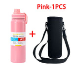 600/800/1000ML Outdoor Thermos Water Bottle Stainless Steel Insulated Cup Keeps Cold and Heat Thermal Mug Travel Vacuum Flasks