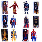 Hasbro 12 Inch Captain America Wolverine Iron Man Thor Spider Man Patriot Black Panther Figures Moving Doll Model Toy Gift