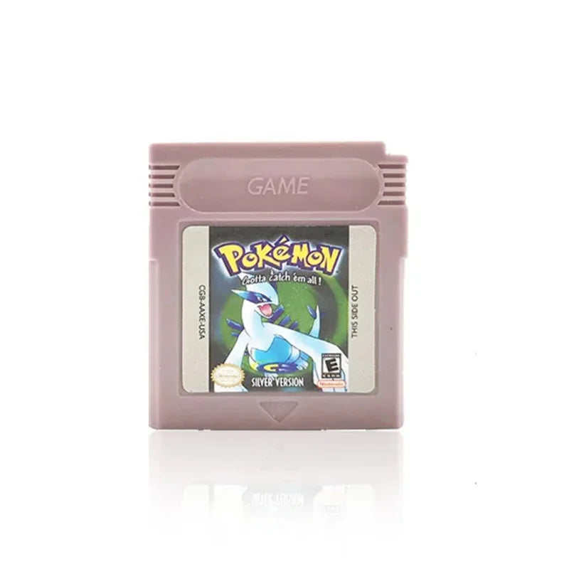 GBC Pokémon Game Cartridges – Red, Yellow, Blue, Crystal, Gold, Silver, Soul Crystal, Orange | 16-Bit Video Game Console Card & Gift Toy