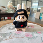 17cm Mini Plush Doll'S Clothes Outfit Accessories For Korea Kpop Exo Labubu I II Idol Dolls sit party overalls Clothing Gift