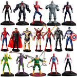Avengers Legends Iron Man Spider Man Thor Captain America Thanos Hulk War Machine Action Figures Gif