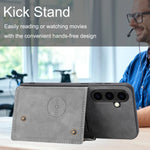 Card Holder Leather Case for Samsung Galaxy S25 Ultra S24 FE S23 S22 Ultra S21 S20 FE S10 Plus 5G Wallet Phone Cover Etui Coque