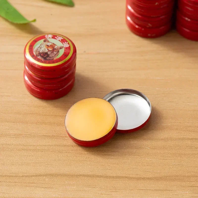 Natural Tiger Balm Essential Oil – Herbal Relief for Cold, Headache, Dizziness, Muscle Pain – Unisex Solid Balm Ointment with Aromatherapy Fragrance – 100% Natural Herbal Formula