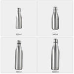 Stainless Steel Water Bottle 1 Liter Free Shipping Items, Drink Bottle for Sport Travel Cups,  500 750 1000ml Water Bottles