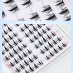 Upgraded Sunflower False Eyelashes No Glue Fake Lashes  Natural Reusable Band-Free Lashes Manga Lash Makeup Korean