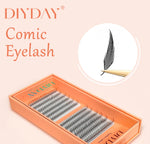 DIYDAY Comic Spire Eyelash Extension Premade Manga False Eyelashes Super Soft Light Feather-Feeling Anime Lashes for Makeup Tool