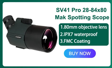 Svbony SV28plus 50/60/70mm Spotting Scope Zoom Telescope Powerful Long Range PORRO Prism Suit for Archery Target Shooting