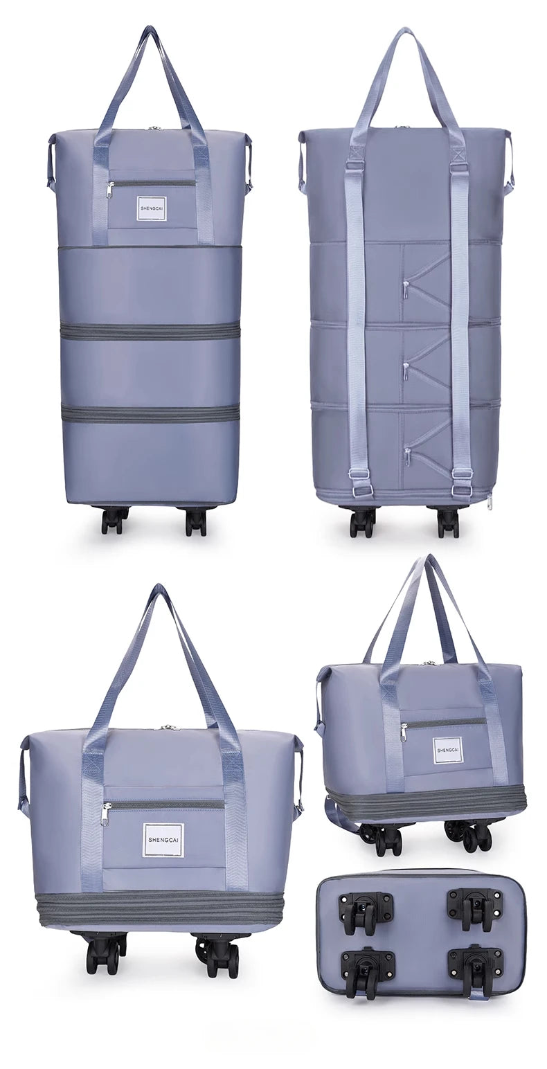 Travel Bag Backpack Large Capacity Disassembly Universal Wheel Storage Bag Luggage  Portable Double-layer Checked Bag with Wheel