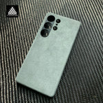 For Samsung  Galaxy S25 Ultra S25+ Magnetic Genuine Italy Alcantara Phone Case Handmade Super Car Inter Premium Leather Materia