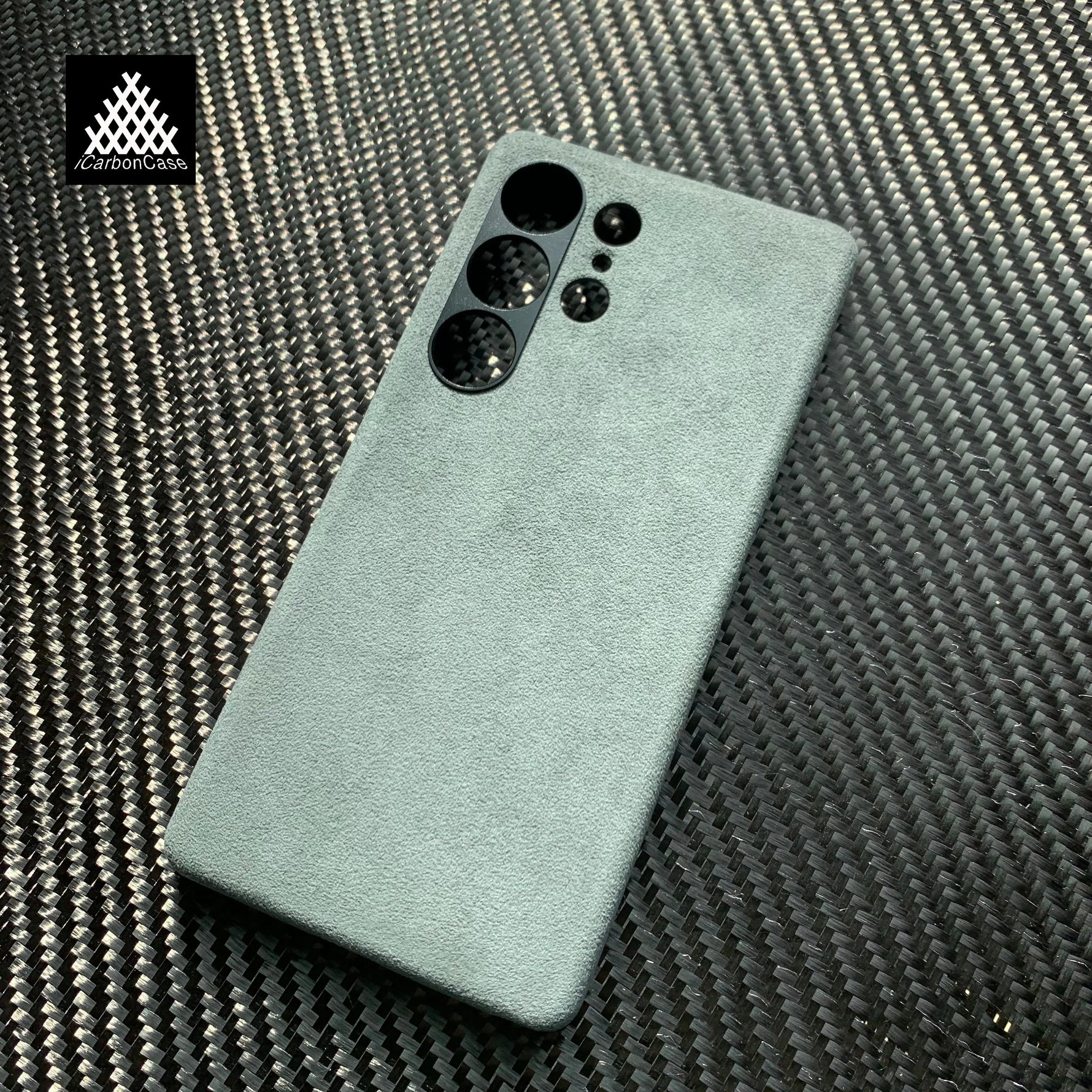 For Samsung  Galaxy S25 Ultra S25+ Magnetic Genuine Italy Alcantara Phone Case Handmade Super Car Inter Premium Leather Materia