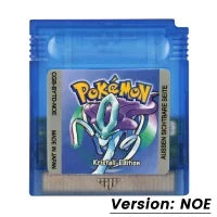 Pokemon Red Blue Crystal Golden Green Silver Yellow GBC Game Card 16 Bit Video Game Cartridge Console Cards For GB/SP
