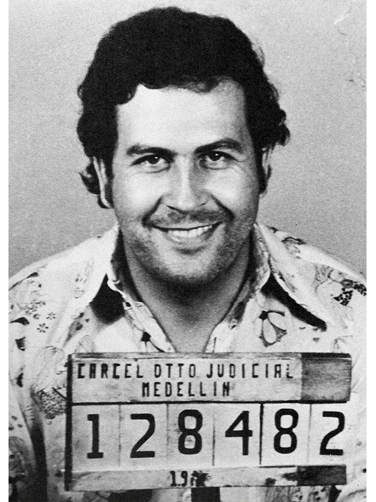 Lord Pablo Escobar Narcos Mugshot Poster Canvas Painting Colombian Drug Gangster Wall Art For Living Room Home Decoration