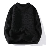 Autumn Winter O Neck Kint Pullovers Men Solid Color Casaul Sweater Loose Knitted Fashion Streetwear Warm Pullover Sweaters Man