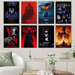 1oc Batmans Movie Poster Self-adhesive Art Waterproof Paper Sticker Coffee House Bar Room Wall Decor