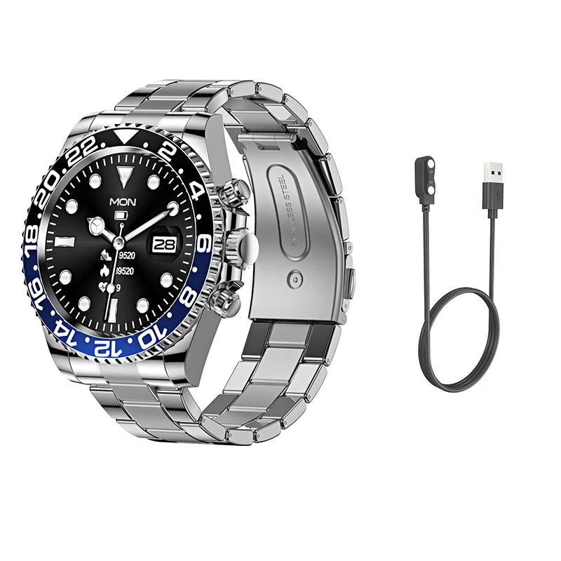 Smart Watch Man Aiweile AW12 High-End Luxury Smartwatch Fitness Tracker Sport Business Bluetooth Call for Xiomi IOS DIY Faces