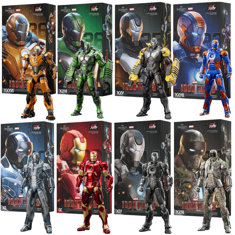 ZD Toys Marvel Studios Iron Man MK3 Action Figure MK35 MK24 MK40 MK38 Tony Stark Ironman Figure Action Collect Toy Gift