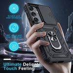 Case For Samsung Galaxy S25 S24 S23  Ultra Plus  FE A17 A36 A56 A55 A35 5G Military-Grade Protection Phone Slide Camera Cover