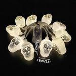 1.5M 10LED Halloween LED Light String Horror Eyeballs Pumpkin Spider Bat Skull Lamp Trick Or Treat Happy Halloween Party Decor