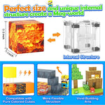 Magnetic Building Blocks Mine World Cube Magnet World Set for Kid Age DIY Model Children Stem Best Montessori Sensory Toy