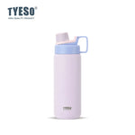 Tyeso Stainless Steel Sports Water Bottle Insulated Leak-Proof Portable Fitness Flask for Outdoor Workouts Travel Vacuum Flasks