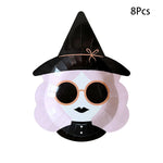 Bat Ghost Disposable Tableware Birthday Party Supplies Skeleton Plate Halloween Party Decoration Supplies