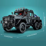 1:8 Scale Off-Road Pickup Truck Building Kit – Black SUV Model | Advanced Collector Set for Adults