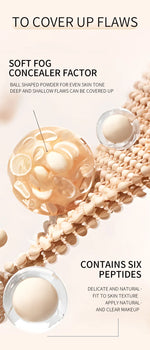 Mushroom Head Air Cushion CC Cream Foundation Concealer Oil-control BB Cream Whitening Face Base Makeup Cosmetics Moisturizing