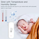 Tuya Wifi/Zigbee Temperature And Humidity Sensor Indoor Thermometer Smart Life Control For Home Work With Alexa Google Assistant