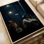 Movie Sticky Fight Club Poster High-definition art sticker Self adhesive waterproof home decoration for living room