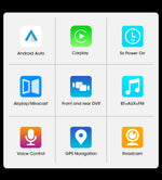 10/11.26 inch Dash Cam 4K Car DVR Wireless Carplay & Android Auto GPS Navigation Video Recorder Dashboard Dual Lens Wifi FM AUX