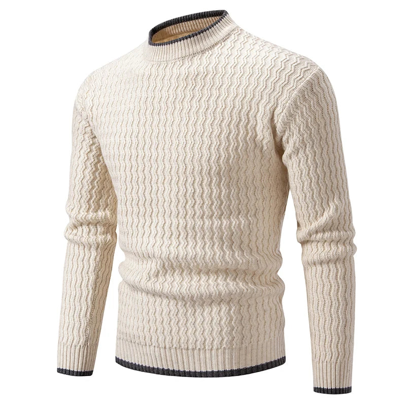 New Autumn Winter O-Neck Slim Fit Knit Sweater Men Casual Pullovers Fashion Mens Youthful Vitality Knitted Pullover Sweaters Man
