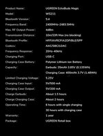 UGREEN LCD Full Color Smart Screen Wireless TWS Bluetooth Earphones Earbuds 52dB Active Noise Cancelling ANC In Ear Headphones